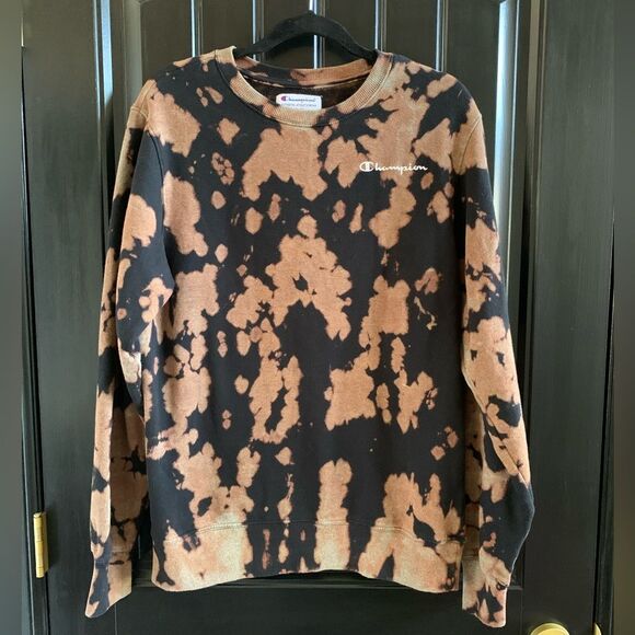 Champion Other - Champion Mens Bleach Dyed Crewneck Sweatshirt | Small